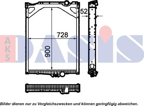 AKS Dasis 280022N - Radiators, Motora dzesēšanas sistēma autodraugiem.lv