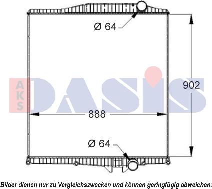 AKS Dasis 280110S - Radiators, Motora dzesēšanas sistēma autodraugiem.lv