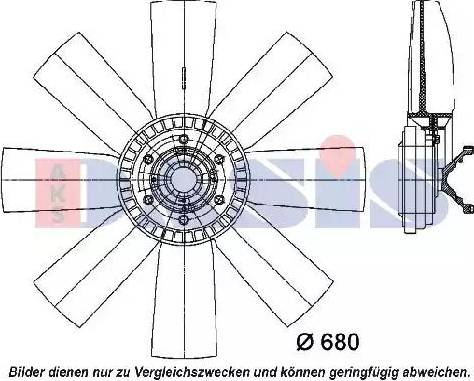 AKS Dasis 288090N - Ventilators, Motora dzesēšanas sistēma autodraugiem.lv