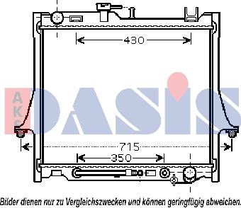 AKS Dasis 230004N - Radiators, Motora dzesēšanas sistēma autodraugiem.lv