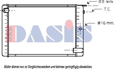 AKS Dasis 220420N - Radiators, Motora dzesēšanas sistēma autodraugiem.lv