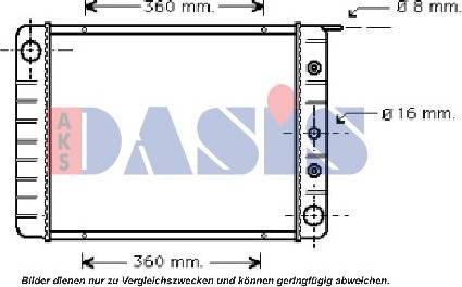 AKS Dasis 220006N - Radiators, Motora dzesēšanas sistēma autodraugiem.lv