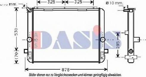 AKS Dasis 220013N - Radiators, Motora dzesēšanas sistēma autodraugiem.lv