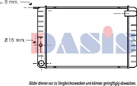 AKS Dasis 220110N - Radiators, Motora dzesēšanas sistēma autodraugiem.lv