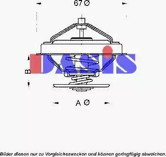 AKS Dasis 750953N - Termostats, Dzesēšanas šķidrums autodraugiem.lv