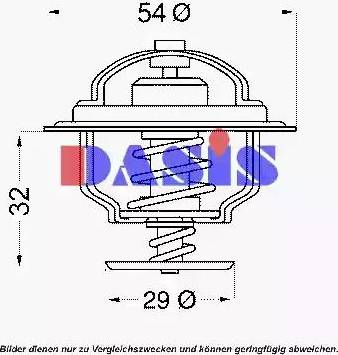 AKS Dasis 750432N - Termostats, Dzesēšanas šķidrums autodraugiem.lv