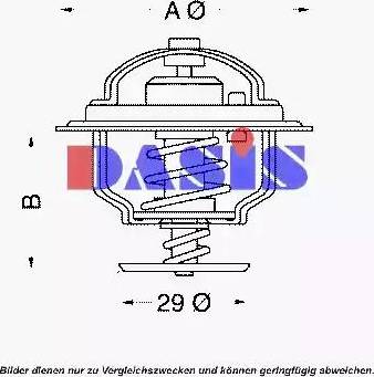 AKS Dasis 750088N - Termostats, Dzesēšanas šķidrums autodraugiem.lv
