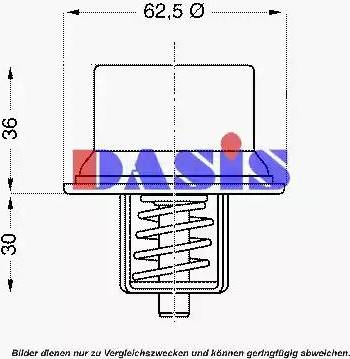 AKS Dasis 751987N - Termostats, Dzesēšanas šķidrums autodraugiem.lv