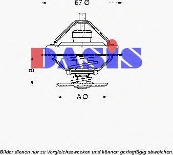 AKS Dasis 751599N - Termostats, Dzesēšanas šķidrums autodraugiem.lv