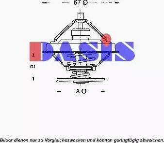 AKS Dasis 751895N - Termostats, Dzesēšanas šķidrums autodraugiem.lv