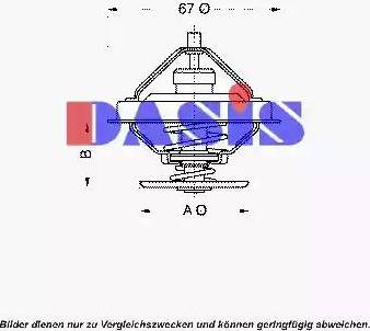 AKS Dasis 751896N - Termostats, Dzesēšanas šķidrums autodraugiem.lv