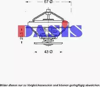 AKS Dasis 751863N - Termostats, Dzesēšanas šķidrums autodraugiem.lv