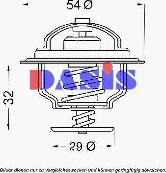 AKS Dasis 751889N - Termostats, Dzesēšanas šķidrums autodraugiem.lv