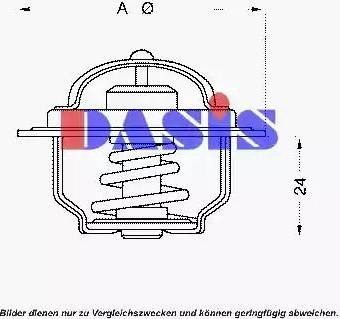 AKS Dasis 751766N - Termostats, Dzesēšanas šķidrums autodraugiem.lv