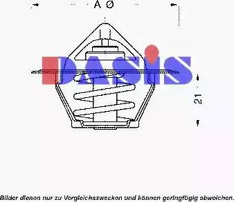 AKS Dasis 751761N - Termostats, Dzesēšanas šķidrums autodraugiem.lv