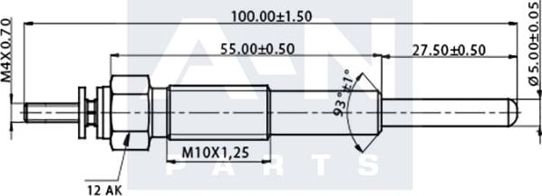 A-N PARTS A-N095114 - Kvēlsvece autodraugiem.lv