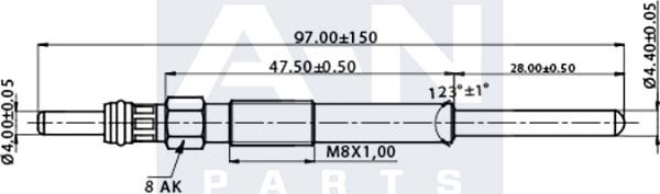 A-N PARTS A-N098024 - Kvēlsvece autodraugiem.lv