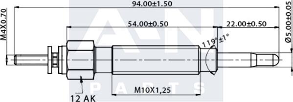 A-N PARTS A-N055147 - Kvēlsvece autodraugiem.lv