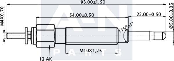 A-N PARTS A-N057183 - Kvēlsvece autodraugiem.lv
