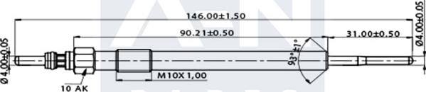 A-N PARTS A-N146126 - Kvēlsvece autodraugiem.lv