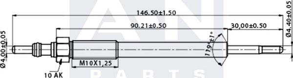 A-N PARTS A-N146204 - Kvēlsvece autodraugiem.lv