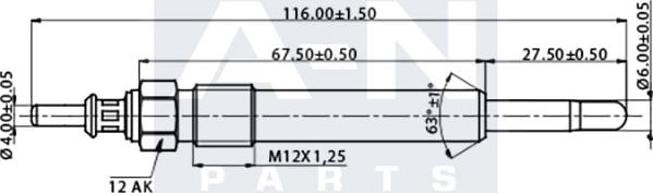 A-N PARTS A-N116235 - Kvēlsvece autodraugiem.lv