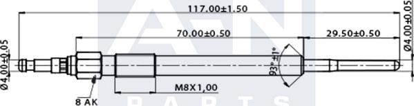 A-N PARTS A-N117009 - Kvēlsvece autodraugiem.lv