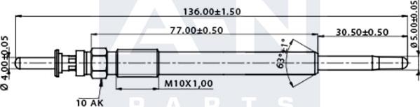 A-N PARTS A-N135417 - Kvēlsvece autodraugiem.lv