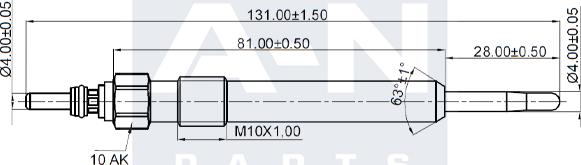 A-N PARTS A-N131010 - Kvēlsvece autodraugiem.lv
