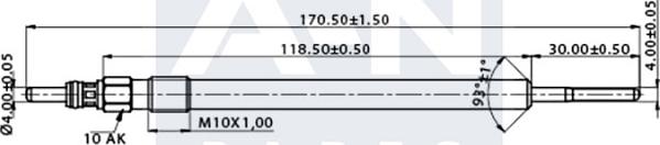A-N PARTS A-N170054 - Kvēlsvece autodraugiem.lv