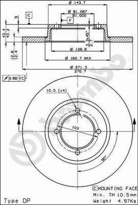 AP 14097 - Bremžu diski autodraugiem.lv