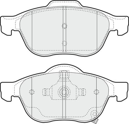 BENDIX 572481 - Bremžu uzliku kompl., Disku bremzes autodraugiem.lv