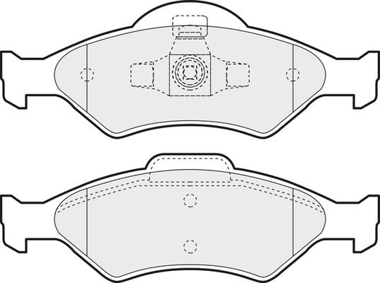 R Brake RB1344-071 - Bremžu uzliku kompl., Disku bremzes autodraugiem.lv