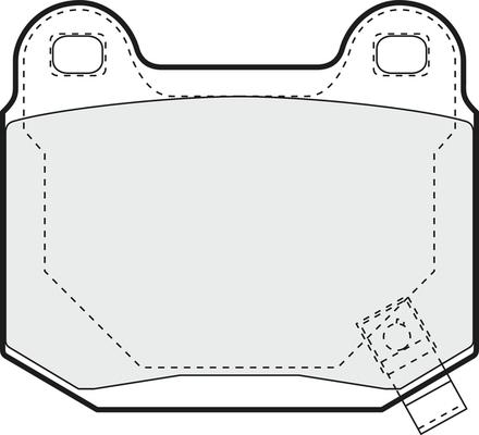 Honda NHC-1331 - Bremžu uzliku kompl., Disku bremzes autodraugiem.lv