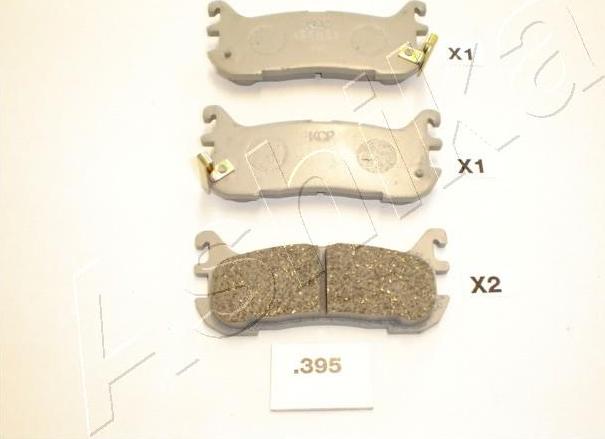 Ashika 51-03-395 - Bremžu uzliku kompl., Disku bremzes autodraugiem.lv