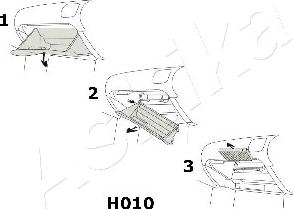 Ashika 21-H0-H010 - Filtrs, Salona telpas gaiss autodraugiem.lv