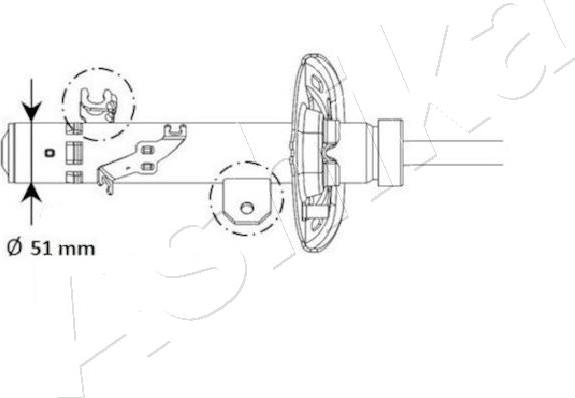 Ashika MA-01130 - Amortizators autodraugiem.lv