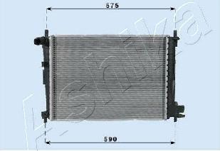 Ashika RDA053066 - Radiators, Motora dzesēšanas sistēma autodraugiem.lv