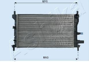 Ashika RDA053060 - Radiators, Motora dzesēšanas sistēma autodraugiem.lv