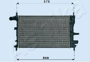 Ashika RDA053062 - Radiators, Motora dzesēšanas sistēma autodraugiem.lv