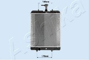 Ashika RDA033068 - Radiators, Motora dzesēšanas sistēma autodraugiem.lv