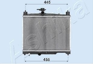 Ashika RDA153041 - Radiators, Motora dzesēšanas sistēma autodraugiem.lv