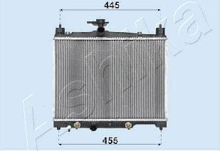 Ashika RDA153014 - Radiators, Motora dzesēšanas sistēma autodraugiem.lv