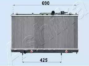 Ashika RDA183018 - Radiators, Motora dzesēšanas sistēma autodraugiem.lv