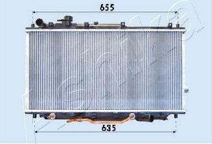 Ashika RDA333007 - Radiators, Motora dzesēšanas sistēma autodraugiem.lv