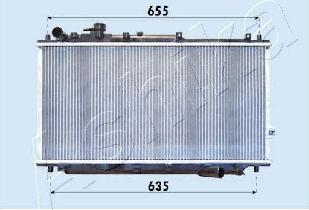 Ashika RDA333019 - Radiators, Motora dzesēšanas sistēma autodraugiem.lv