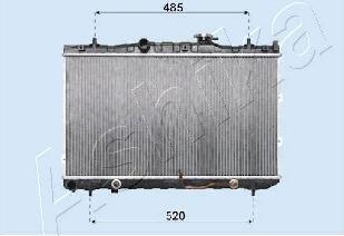 Ashika RDA333031 - Radiators, Motora dzesēšanas sistēma autodraugiem.lv