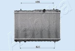 Ashika RDA333033 - Radiators, Motora dzesēšanas sistēma autodraugiem.lv