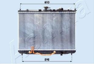 Ashika RDA333024 - Radiators, Motora dzesēšanas sistēma autodraugiem.lv