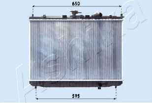 Ashika RDA333025 - Radiators, Motora dzesēšanas sistēma autodraugiem.lv